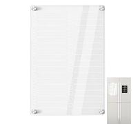 Tableau magnétique effaçable à sec, tableau des tâches sur tableau transparent - panneau mémoire transparent pour garde-manger, cuisine, maison, bureau, maman