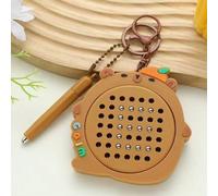 Tableau magnétique en acier pour peinture de poupée Capybara, accessoires de porte-clés anti-stress à presser en gros, pendentif porte-clés décoratif pour couple Taille Unique,deux,Planche à dessin mi