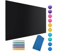 ALLboards Tableau Magnétique en Métal à Craie Noir 90x60cm, MetalBoards pour tout type d'Aimants