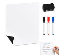 Tableau Magnetique Frigo A4, Tableau Blanc Effacable 1 Pièces, Avec 3 Marqueurs + 1 Effaceur, Tableau Aimanté Pour Listes De Courses, Réfrigérateur, Planification, Notes Et Messages