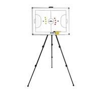 Tableau Magnétique Futsal, Tableau Tactique Football Magnétique, avec Trépied et sac de Transport, Double Face, Facile à écrire et à Effacer, pour l'enseignement