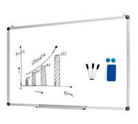 Tableau magnétique Giantex effaçable à sec 90x60 cm avec accessoires Blanc Blanc G