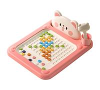 Tableau Magnétique Illustré pour Enfants - Art de Points Shiba et Ours, Tableau à Doodle avec Stylo Magnétique, Jouet Éducatif Montessori Portable pour Tout-Petits, Enfants, Apprentissage Précoce