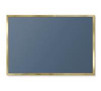 Tableau Magnétique Mural 60x40 bleu marine pastel Cadre Doré