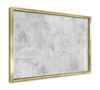 Tableau Magnétique Mural 60x40 cm | Cadre Doré | Béton Brut