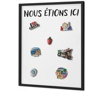 Tableau Magnétique Mural 60x80 cm | Cadre Noir | Nous Étions Ici