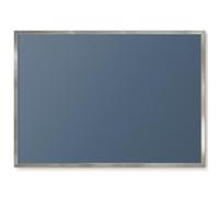 Tableau Magnétique Mural 70x50 bleu marine pastel Cadre Argenté