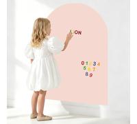 Tableau Magnétique Mural,80x100cm Tableau Noir Adhésif Enfant Sticker Mural Magnétique Arche Film Tableau Ardoise Autocollant Effaçable Tableau Dessin Mur pour Chambre Salle de vec Craies