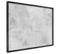 Tableau Magnétique Mural 80x60 cm | Cadre Noir | Béton Brut