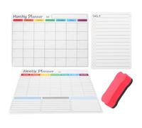 Tableau Magnétique Mural Présent Rentrée, Planificateur Blanc Effaçable | Plastique, Écriture Fluide et Effacement Rapide, Suivi des Plans Hebdomadaires pour Familles et Bureaux, Frigo ou Verre
