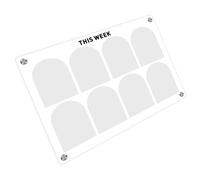 Tableau Magnétique Planification pour Réfrigérateur en Acrylique, | Usage Familial à Maison, Pose Murale sans Résidu, pour Enseignants et Familles Occupées
