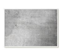 Tableau Magnétique Plat pour Mur 100x70 minimalisme concret Cadre Blanc