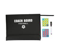 Tableau magnétique pliable en cuir pour entraîneurs de basket-ball, plaque d'affichage pour enseignement et entraînement tactique