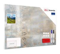 Tableau magnétique pour aimants METALboards, béton doré 60x40 cm + ensemble d’accessoires