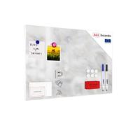 Tableau magnétique pour aimants METALboards, marbre 60x40 cm + ensemble d’accessoires