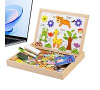 Tableau magnétique pour,Tableau blanc magnétique à écrire en bois pour,Jouet Laavagna avec des activités éducatives de dessin et d'écriture | Pour l'école maternelle Bambiini et les