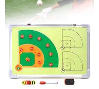 Tableau magnétique pour tactiques de baseball, tableau double face pour entraîneur de baseball avec aimants et effaceur pour stylo effaçable à sec, en alliage d'aluminium pour l'enseignement