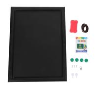 Tableau Magnétique Rustique Cadre en Bois Solide Noir pour Bureau et | Surface Magnétique Pratique, Cadre en Bois Robuste, pour Organiser Mémos et Photos