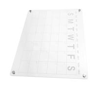 Tableau Magnétique Semainier Effaçable à Sec pour Réfrigérateur | Acrylique Transparent, Surface Lisse Polie, Suivi Hebdomadaire, pour Étudiants et Bureau