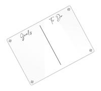 Tableau Magnétique Transparent en Acrylique, Planning Semaine | Effaçable, Facile à Nettoyer, pour Réfrigérateur, Note Quotidienne, Décoration Discrète