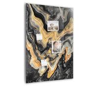 Tableau magnétique vertical design | Whiteboard en verre avec aimants puissants | Surface lisse et effaçable pour bureau ou maison - 70x100cm - Abstraction des taches