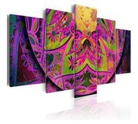 Tableau Mandala: Pink Power-Taille L 100 x H 50 cm Imprimé G