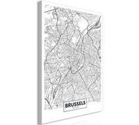 Tableau - Map of Brussels (1 Part) Vertical - 40x60 Artgeist (6135) G