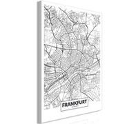 Tableau - Map of Frankfurt (1 Part) Vertical - 80x120 Artgeist (6145)