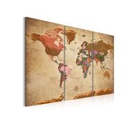 Tableau Maps: Brown Elegance-Taille L 120 x H 80 cm
