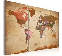 Tableau Maps: Brown Elegance-Taille L 120 x H 80 cm Imprimé G
