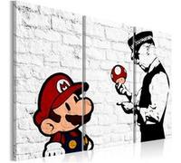 Tableau Mario Bros (Banksy)-Taille L 120 x H 80 cm Imprimé