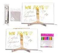 Tableau mémo acrylique LED coloré | Tableau de notes coloré | Marqueur de message effaçable en éclairage pour magasins, cafés, bars et écoles : tableau à dessin réinscriptible avec