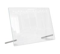 Tableau Mémo Acrylique Transparent de Bureau, Planification Hebdomadaire | Surface Lisse, Visibilité Claire, Usage Portrait ou Paysage, Angle Pratique pour Écrire et Lire
