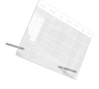 Tableau Mémo Acrylique Transparent Effaçable à Sec pour Bureau | Planification Hebdomadaire, Prise de Notes, Usage Marqueurs Secs, pour Enseignants et Personnel