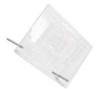 Tableau Mémo Blanc Acrylique de Bureau pour Notes, Écriture | Surface Lisse Polie, Orientation Paysage ou Verticale, Clous Publicitaires en Bas, pour Listes et Comptoirs