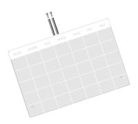 Tableau Mémo de Bureau en Acrylique, Planificateur Hebdomadaire Effaçable | Écriture au Marqueur Effaçable à Sec, Usage Bureau ou Classe, pour Notes Rapides et Planning