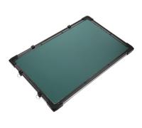 Tableau Mémo de Bureau Mural Double Face Effaçable en Feutre Vert | Panneau en Tôle Galvanisée et Feutre, Usage Paysage ou Portrait, pour Notes et Rappels