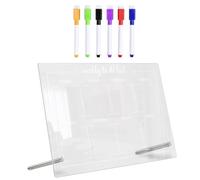 Tableau Mémo Effaçable à Sec en Acrylique, Lot de 9 Set de Set de Pièces