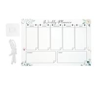 Tableau Mémo en Acrylique Effaçable et Suspendu pour Planning | Transparent, Réutilisable et Portable, pour Partager des Horaires en Famille et Noter Vos Tâches Quotidiennes