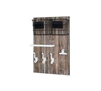 HAKU Möbel Tableau Pense-bête Vintage, Bois Massif, MDF, métal - Dim.: L 37 cm x H 55 cm x P 9 cm, Style: Industrial