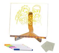 Tableau mémo LED - Changement de couleur - Tableau de message lumineux - effaçable à sec en acrylique avec 10 niveaux de luminosité - Tableau mémo réutilisable pour chambre à coucher et bureau