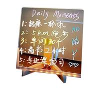 Tableau mémo lumineux à LED - En acrylique transparent - Pour écrire et dessiner - Pour la maison, le bureau - Art lumineux pour une utilisation en classe