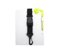 Tableau mémo lumineux en ABS pour plongée sous-marine avec profil fin et compatibilité avec boucle (1 pièce - B-blanc)