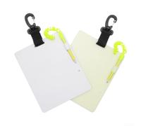 Tableau mémo lumineux en ABS pour plongée sous-marine avec profil fin et compatibilité avec boucle (1 pièce-B-noctilucous)