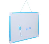 Tableau Mémo Magnétique Double Face en Pvc Bleu pour Maison