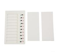 Tableau mémo My Chores Chart pour soins aux personnes âgées avec matériau PVC, liste de contrôle réutilisable et bouton coulissant pour le suivi des tâches quotidiennes (20 x 12 cm)