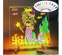 Tableau mémo - Panneau perforé - LED - Couleur - Tout nouveau tableau perforé en acrylique éclairé -Tableau blanc éclairé avec supp