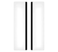 Tableau mémo pour moniteur - Organiseur de messages 2 pièces | Moniteur de tableaux d'affichage, vitrine noire, tableau blanc pour professionnels, adultes, adolescents, enseignants, bureau à domicile,