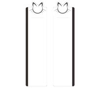 Tableau mémo pour moniteur, support de note en acrylique, panneau adhésif en forme de tête de chat, organisateur d'écran réutilisable, outil de rappel d'étude de bureau, kit d'accessoires à clipser