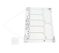 Tableau Mémo Suspendu en Acrylique, Effaçable à Sec, Réutilisable